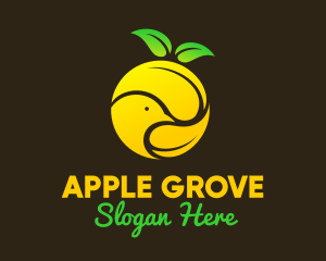 Yellow Fruit Bird Orchard logo design