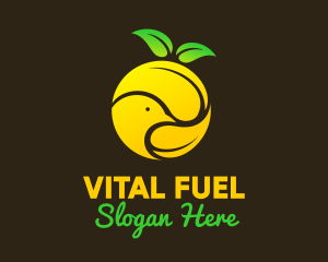 Yellow Fruit Bird Orchard logo design