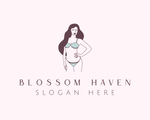 Woman Fashion Bikini Logo