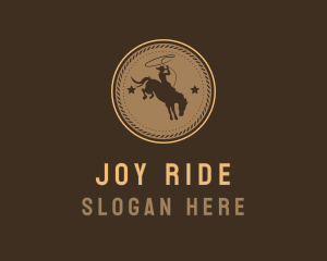 Rodeo Western Cowboy logo design