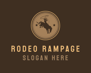 Rodeo Western Cowboy logo