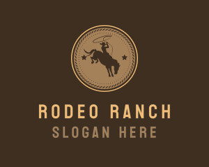 Rodeo Western Cowboy logo design