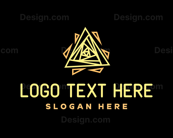 Abstract Triangle Pattern Logo