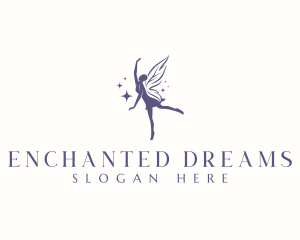 Woman Fairy Ballerina logo design