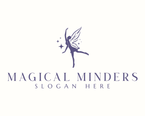 Woman Fairy Ballerina logo design