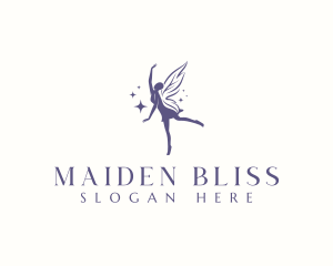 Woman Fairy Ballerina logo design