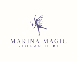 Woman Fairy Ballerina logo design