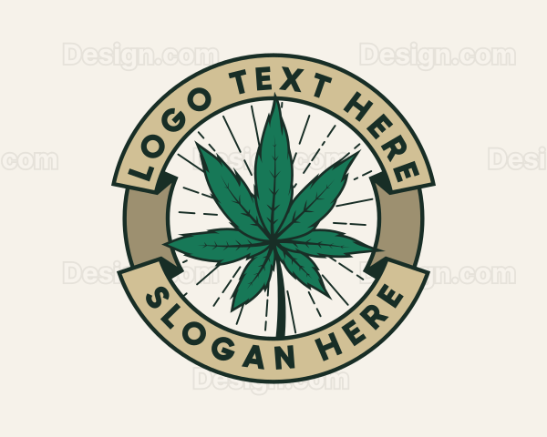 Cannabis Leaf Plant Logo