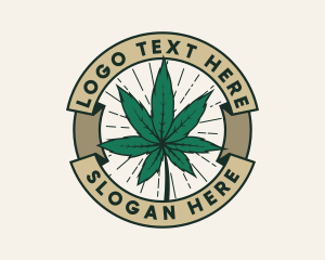 Cannabis Leaf Plant logo