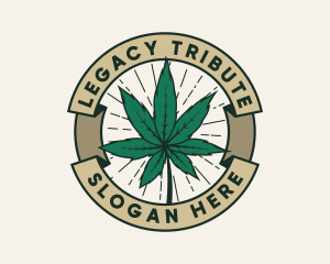 Cannabis Leaf Plant Logo