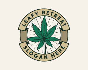 Cannabis Leaf Plant logo design