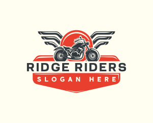 Bike Motorcycle Wings logo design