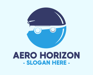 Blue Airplane Wing logo