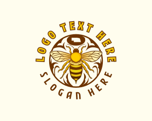 Nebraska Insect Honeybee Logo