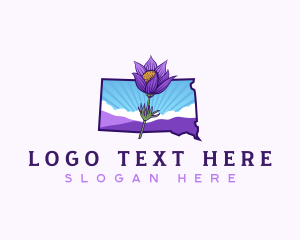 South Dakota Botanical Flower logo