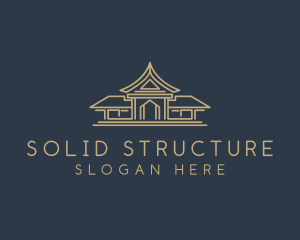 Temple Pagoda Landmark logo design