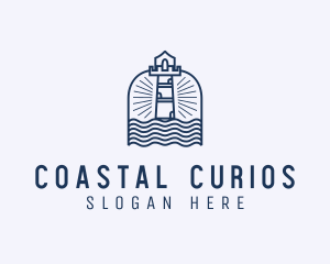 Coastal Fort Tower logo design