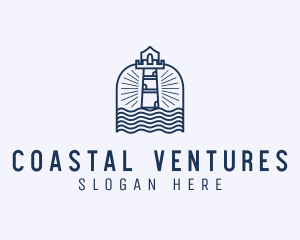 Coastal Fort Tower logo design