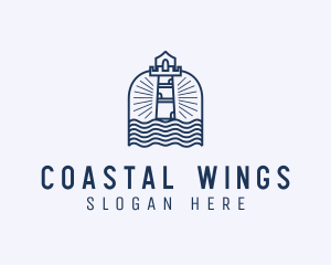 Coastal Fort Tower logo design