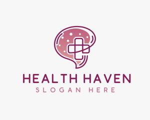 Mental Health Brain logo design