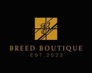 Luxury Boutique Window logo design