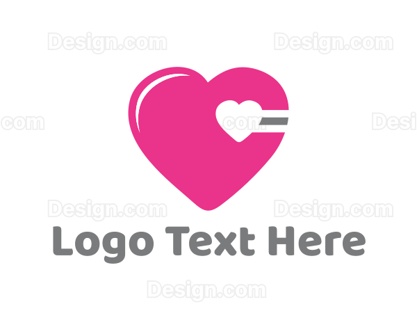 Pink Cardio Heart Logo