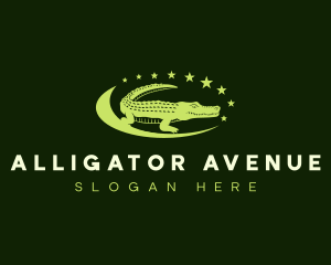 Wildlife Crocodile Zoo logo design