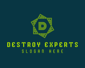 Digital Gaming Hexagon  logo design