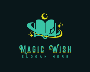 Mystical Astrology Book logo design