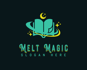 Mystical Astrology Book logo design