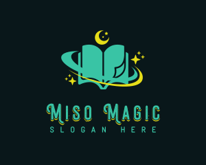 Mystical Astrology Book logo design