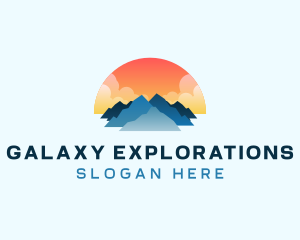 Sunset Mountain Outdoor logo design