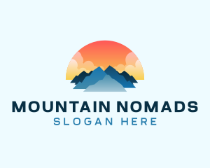 Sunset Mountain Outdoor logo design