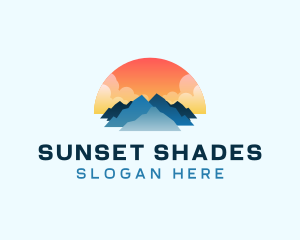 Sunset Mountain Outdoor logo design