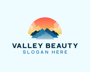 Sunset Mountain Outdoor logo design