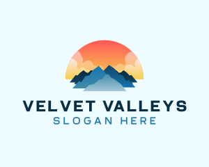 Sunset Mountain Outdoor logo design