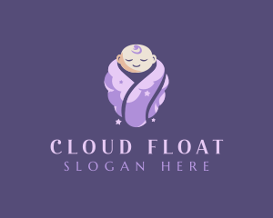 Cute Baby Cloud logo design