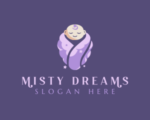 Cute Baby Cloud logo design