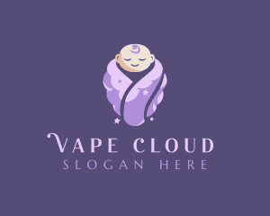 Cute Baby Cloud logo design