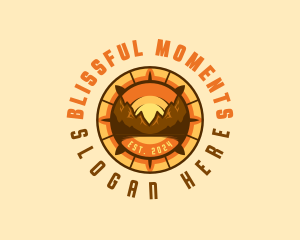 Mountain Navigation Compass Logo