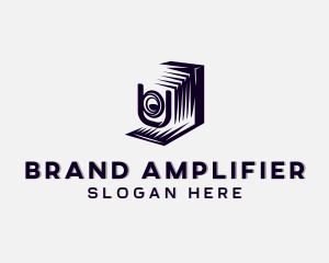 Lens Camera Multimedia logo design