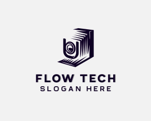 Lens Camera Multimedia logo design