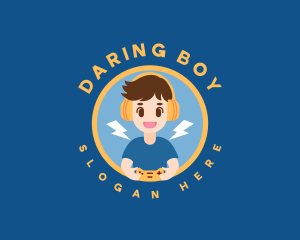 Kid Gamer Boy logo