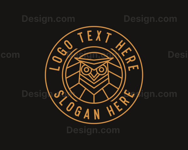 Owl Bird Crest Logo