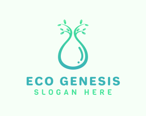 Eco Water Beverage logo design