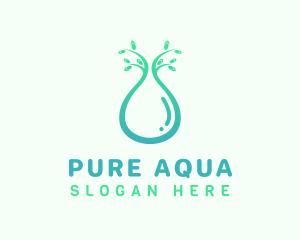 Eco Water Beverage logo design