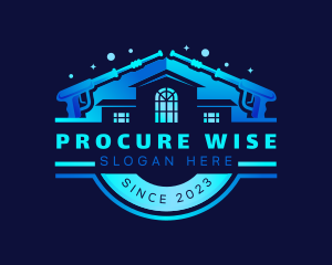 Power Wash Clean House Logo