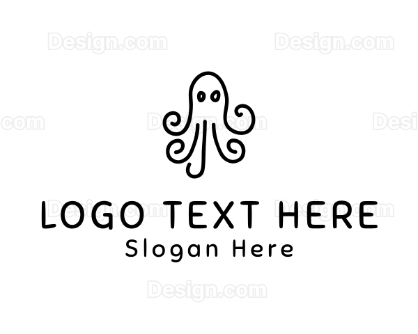 Octopus Sketch Drawing Logo