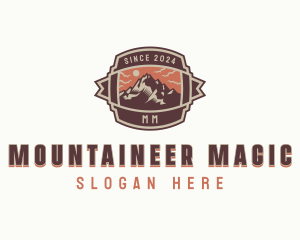 Hiking Mountain Summit  logo design