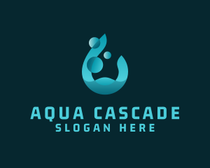 Aqua Water Droplet logo design